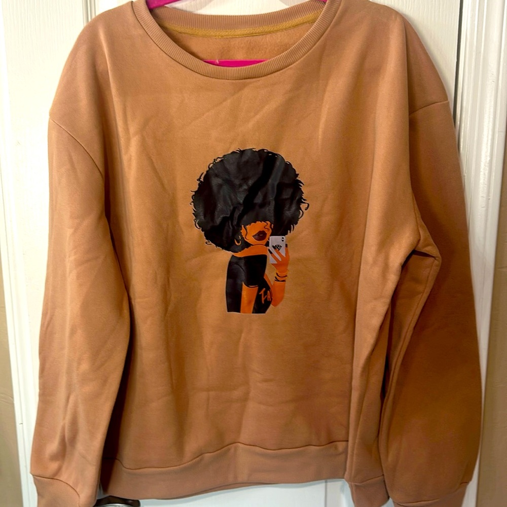 Oversized sweater with print Xl.